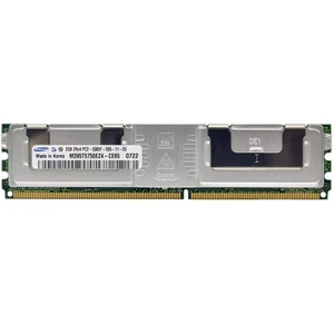 MÉMOIRE RAM DDR2 SAMSUNG 2Go 2Rx8 PC2-5300F-555-11-B0 M395T5663QZ4 540-7708-01 - Afbeelding 1 van 1