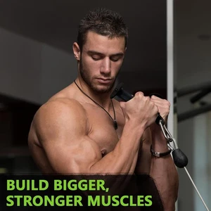 Tricep Press Down Bar, V Bar Cable Attachment, Steel with Non-Slip Rubber Grip ( - Picture 1 of 5