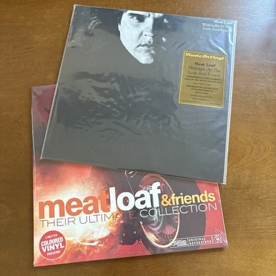 MEAT LOAF Midnight at Lost and Found silver & black vinyl MEAT LOAF & FRIENDS - Image 1 of 4