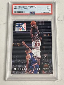 1993-94 Michael Jordan SkyBox Premium Card #14 Chicago BULLS PSA 9 MINT - Picture 1 of 2