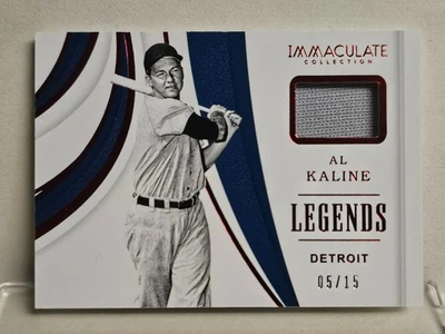 AL KALINE GAME WORN PATCH 5/15 2019 PANINI IMMACULATE TIGERS HOFer LEGEND 🔥 - Image 1 of 2