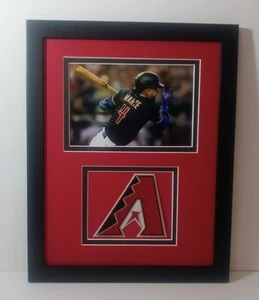 Placa fotográfica de béisbol Ketel Marte Arizona Diamondbacks 4x6 enmarcada en exhibición - Imagen 1 de 4