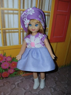 Tutti ÚNICO Conjunto de Vestido Púrpura Polinesio 3 Piezas - Ropa para Muñeca Hecha a Mano - Sin Muñeca Foto 1 de 4