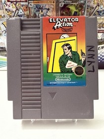 Elevator Action (Nintendo NES, 1987) Authentic Cart W/ Sleeve - Cleaned & Tested
