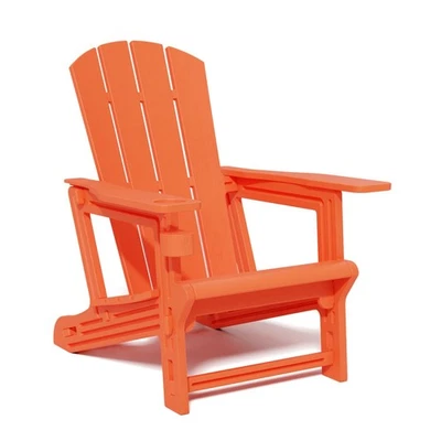 Adirondack Chair, Plastic Patio Chair Cup Holder Without Screws Install, Outd... - Image 1 of 4