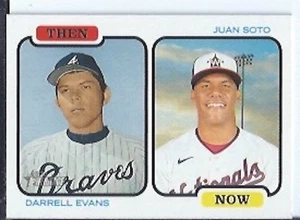Evans / Soto 2022 Topps Heritage entonces y ahora - Imagen 1 de 1