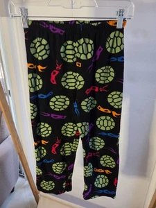 Boys Teenage Mutant Ninja Turtles Black Fleece Graphic Print Pajama Pants M(8/9) - Picture 1 of 8