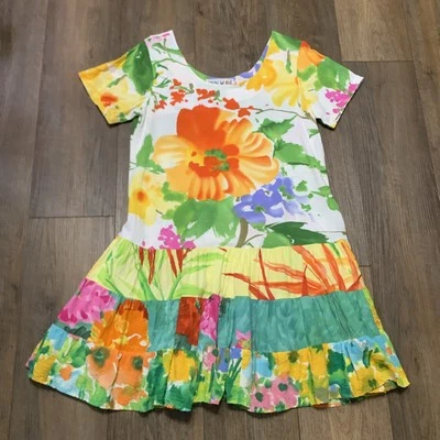 VTG Jams World Flora Grande Mini Dress Women's S Beach Coverup Hawaii USA Fun - Image 1 of 4