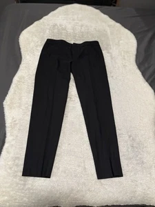 Vince Womens Wool Black Pants Ankle Trousers Business Size 2 Stretch Solid - Picture 1 of 8
