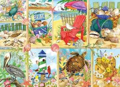 Cobble Hill Day at the Beach Jigsaw Puzzle (500 XL Pieces) - Image 1 of 2