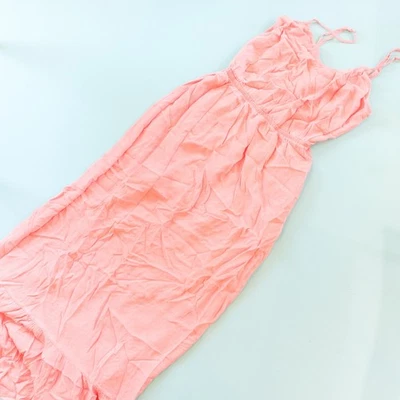 Gypsy 05 Pink Sleeveless Maxi Summer Sundress Size XSmall 100% Silk - Image 1 of 4