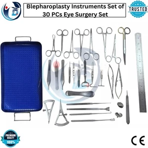 Blepharoplasty Instruments Set of 30 PCs Eye Surgery Set Plastic Surgery Premium - Picture 1 of 9