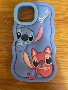 Lilo and Stitch Soft Feel blaue Silikonhülle für iPhone 12 Mini und 13 Mini - Bild 1 von 1