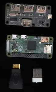 Raspberry Pi Zero V1.3 512MB RAM 1.0 GHz ARM11 with USB Hub, WiFi HDMI Bundle - Picture 1 of 6