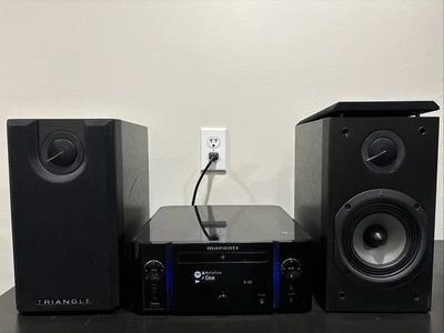 Marantz M-CR611 Wi-Fi CD Receiver + Triangle Zeta Bookshelf Speakers Bundle - Image 1 of 4