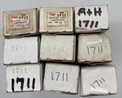 Лот из 9 новых предупреждающих ламп ARROW HART 1711 с лампой 75-125 В - Изображение 1 из 3