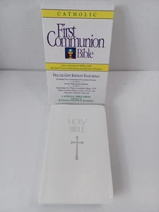 Holy Bible NAB First Communion Deluxe Gift Edition 1987 Nelson 9053NCW~ NIB - Picture 1 of 14
