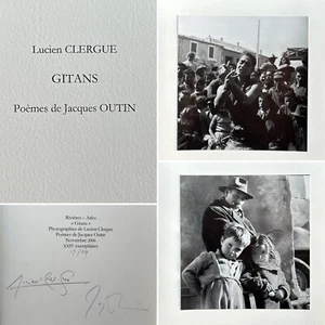 🌓 Lucien Clergue 'Gitans' livre d'artiste signé Saintes-Maries-de-la-Mer PAB - Foto 1 di 18