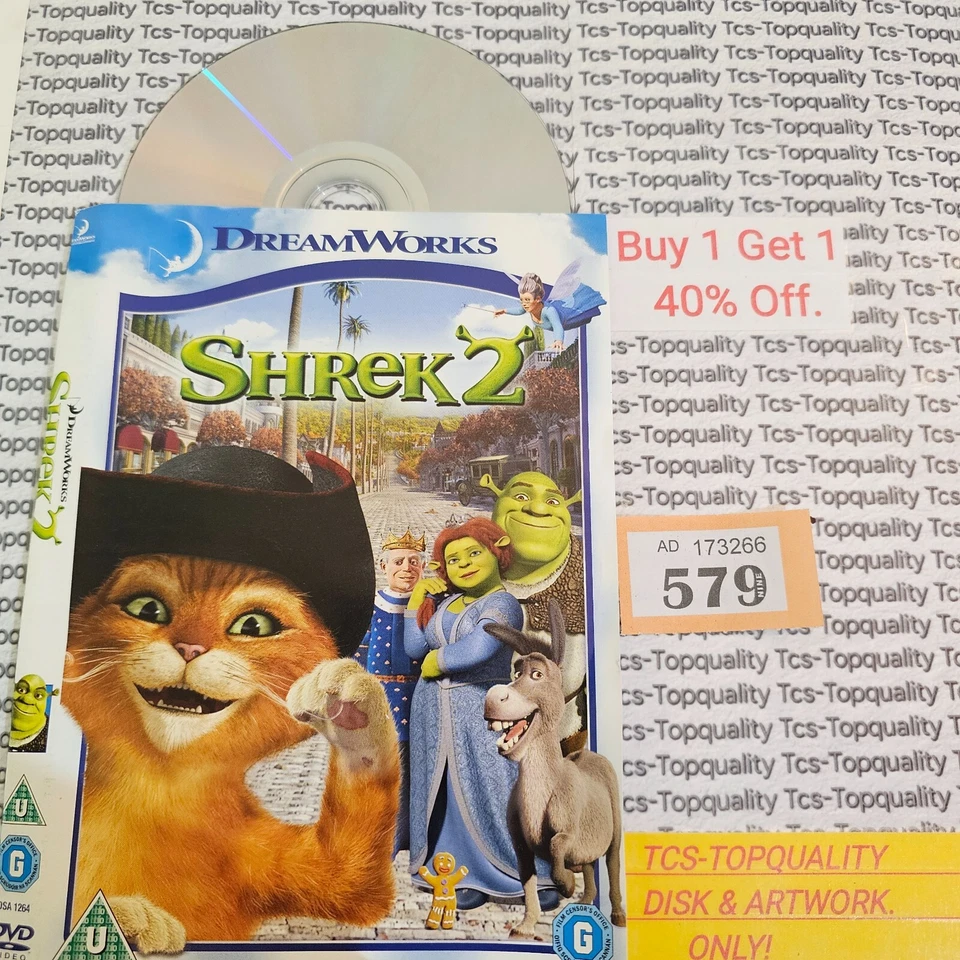 Shrek 2 DVD disc and artwork only. Save £s. Eco. - Image 1 of 1