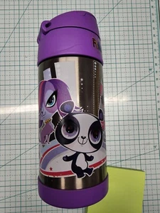 Littlest Pet Shop FUNTAINER Thermos 12oz Insulated Bottle Cold Drinks LPS HTF - Picture 1 of 10