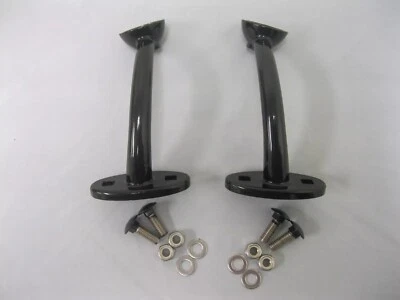 Black Highboy Fenderless Hot Rod Headlight Mount Stands Universal Fit 5" Height - Image 1 of 4