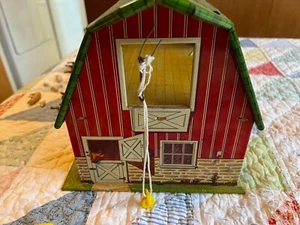 Vintage Marx Lazy-Day Farm Barn Tin w/ Animals Nice Litho fencing etc - Picture 1 of 6