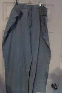 NEW/tags SONOMA size 3X blue straight leg pants jeans slacks tie 2 pockets - Picture 1 of 9