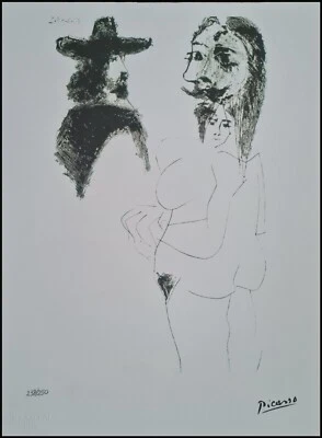 PABLO PICASSO * Elegant Spanish * 38 x 28 cm *signed lithograph*limited # xx/250 - Bild 1 von 4