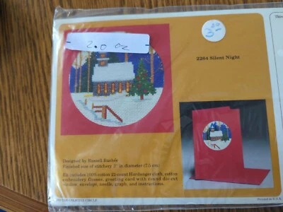 The Creative Circle Cross Stitch Kit 2264 Silent Night New Sealed - Image 1 of 2
