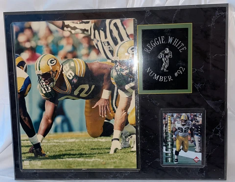 Sports Memorabilia Reggie White Green Bay Packers Wall Plaque Cover