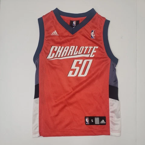 Vintage Adidas Charlotte Bobcats Jersey Emeka Okafor #50 Youth Boys Sz Small 8 Cover