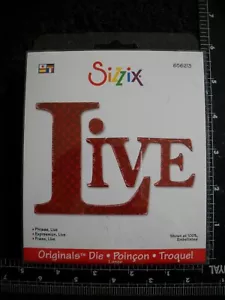 Sizzix Phrase Live Bigz Die 656213 sin usar, en caja - Imagen 1 de 2