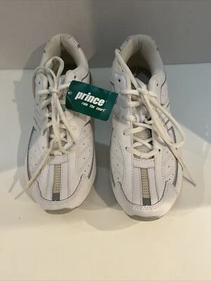Nuevo con Etiqueta Prince Mujer Tenis Zapatos Talla 8.5 Tenis Cuero Blanco  Foto 1 de 4