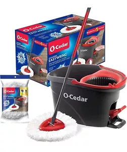 O-Cedar Easywring Microfiber Spin Mop & Bucket Floor 1 Extra Refill,Red - Picture 1 of 5
