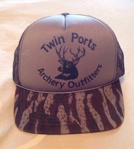 Mesh Snapback Trucker Cap Camo Twin Ports Archery Outfitters Adjustable Size New - Picture 1 of 1