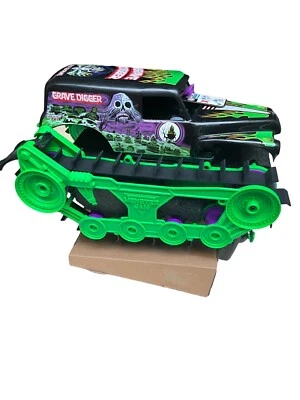 Monster Official Grave Digger Trax All-Terrain Remote Control Vehicle Open Box - Image 1 of 4