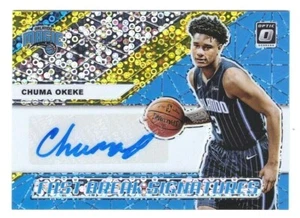 Chuma Okeke 2019-20 Donruss Optic Fast Break Signatures Gold Prizm Auto 02/10 - Bild 1 von 2