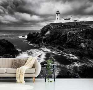 Fotokunst Fototapete - SCHWERER LEUCHTTURM - (6588) - VLIES - Tapete - Küstenseite XXL - Bild 1 von 6