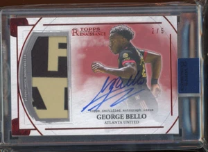 2022 Topps Renaissance MLS Auto Relics Ruby #2/5 George Bello On Card Auto - Picture 1 of 2