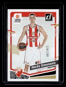 Marko Simonovic 134/249 Purple 2023-24 Panini Donruss Euroleague - Bild 1 von 2