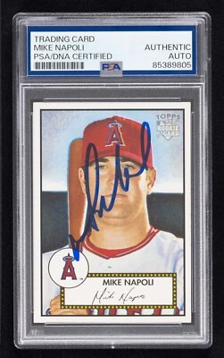 Mike Napoli Signed 2006 Topps '52 Rookies Card #35 (PSA) Los Angeles Angels Auto - Image 1 of 2