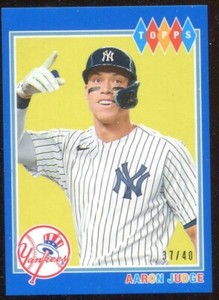 2022 Topps Brooklyn Collection Blue #25 Aaron Judge /40 New York Yankees