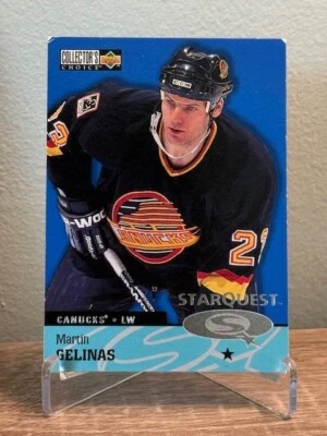 1997 Upper Deck Collector's Choice StarQuest Martin Gelinas #SQ8 Canucks - Image 1 of 2