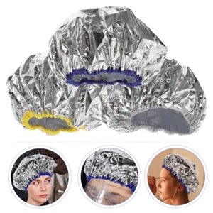 3 Pcs Deep Conditioning Hair Tin Foil Hat Processing Caps Dye Coloring - Picture 1 of 12