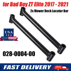 2x Mower Deck Locator Bar 028-0004-00 fits Bad Boy MZ & MZ Magnum/ZT Elite Black - Picture 1 of 10
