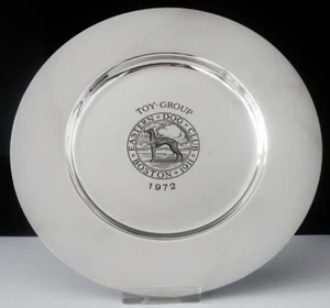 Placa de premio de plata esterlina, Toy Group Eastern Dog Club Boston, Thomae Co 1972 - Imagen 1 de 12