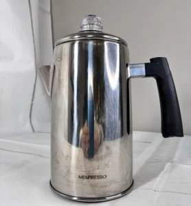 Mixpresso Stainless Steel Coffee Percolator Stovetop Percolator Pot 12 Cup Camp - Picture 1 of 8