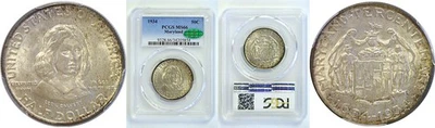 1934 Maryland Commemorative Half Dollar  -  PCGS MS-66  CAC - Image 1 of 3