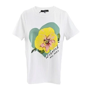 Weekend Maxmara T-Shirt Yen 59710526 010 White 2024SS R60 - Picture 1 of 8