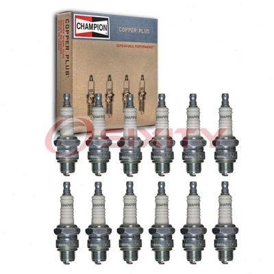 12 pc Champion Copper Plus Spark Plugs for 1940-1945 Lincoln Continental vd - Image 1 of 4